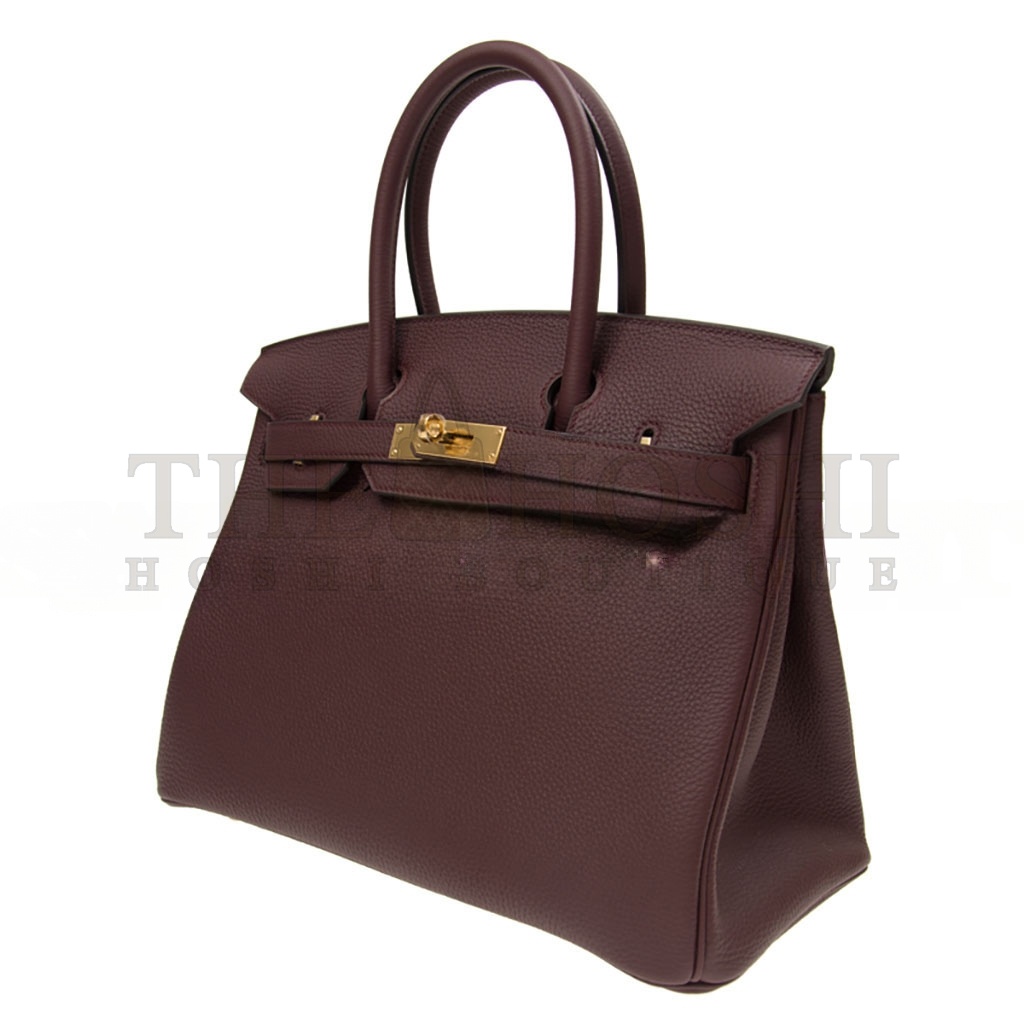 H**me5 BIRKIN 30 TOGO LEATHER SADDLE RED GOLD BUCKLE BAG BK3057TGGP (30*23*15cm) Master Quality